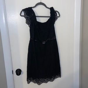 Revolve x About Us medium off the shoulder black dress